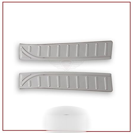 Renault Clio 4 Tampon Üstü Koruma 2012-2018 Paslanmaz Çelik