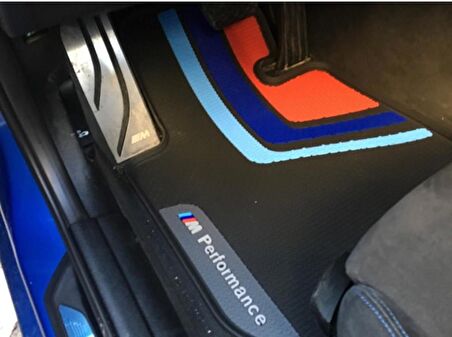 Bmw F10 Paspas Takımı Lateks 5 Serisi Siyah / Mavi 2011+ M.Performance