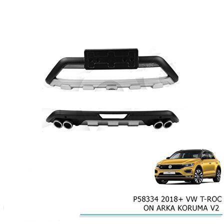 Vw T-Roc Ön Arka Koruma 2018+