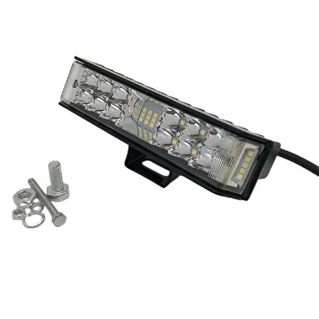 Offroad Sis Lambası 40 Led 20W Kırmızı-Beyaz-Mavi Çakarlı 12-30V / Lass296