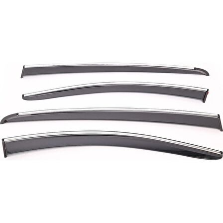 Sunplex Peugeot 3008 16-19  Style 4 Lü Set Kromlu Cam Rüzgarlığı Ön Ve Arka