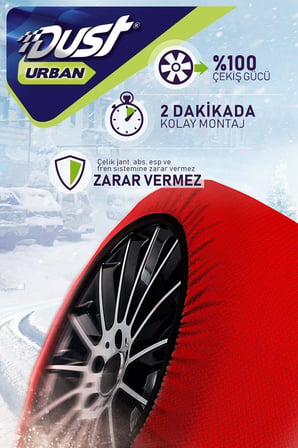 Kar Çorabı 145 65 Lastik R15 Jant Ölçülerine Uyumlu Yüksek Kaliteli Zincir Muadili Ürün Dust