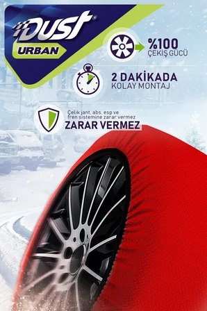 Kar Çorabı 215 80 Lastik R14 Jant Ölçülerine Uyumlu Yüksek Kaliteli Zincir Muadili Ürün Dust