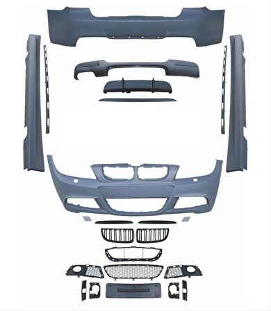 E90 3 Serisi  2007-2011  İçin Lcı M-Tech Body Kıt (Ön-Arka-Yan-Panjur)