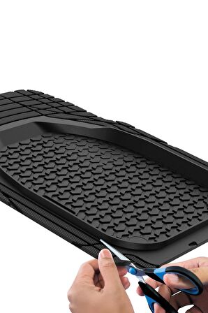 Skoda Forman 3D Havuzlu Sahler Universal Paspas Mat Siyah