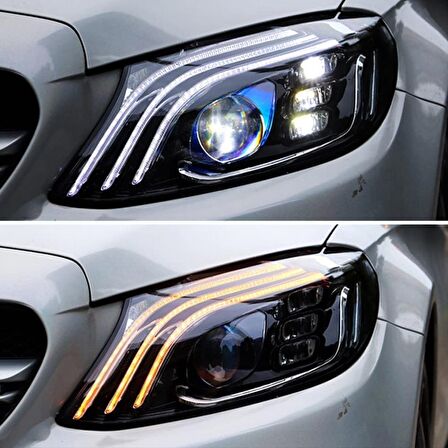 W205 C Serisi İçin Maybach Görünüm Led Far (14-20)