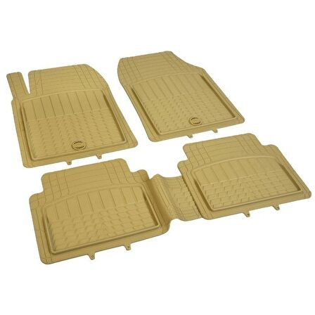 Skoda Rapid Uyumlu Universal Pufi Race Paspas Bej Renk