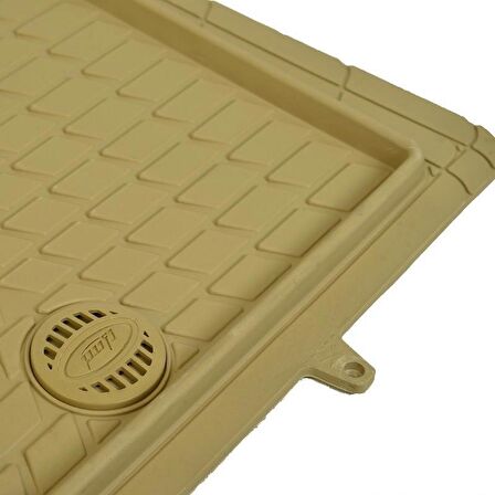 Skoda Yeti Uyumlu Universal Pufi Race Paspas Bej Renk