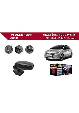 PEUGEOT 208 ARACA ÖZEL KOL DAYAMA 2012- SİYAH (NİKEN)