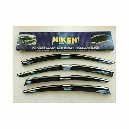 Niken Vw Jetta 2011- Kromlu Cam Rüzgarlığı 4Lü