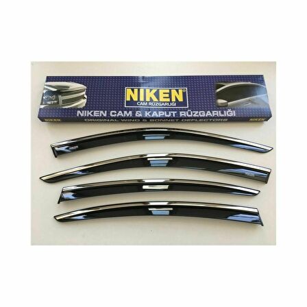 Niken Honda Civic 2012-2016 Model Kromlu Cam Rüzgarlığı 4Lü