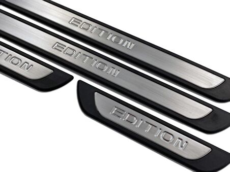 Volkswagen T-Roc Krom Kapı Eşik Koruması Edition Line 4 Prç. 2019 Üzeri