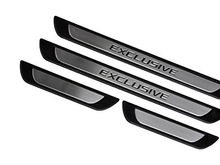 Volkswagen T-Roc Krom Kapı Eşik Koruması Exclusive Line 4 Prç. 2019 Üzeri