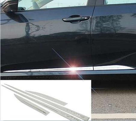Honda Civic 2016 Sonrası Yan Kapı Çıtası Krom