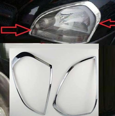 Hyundai Tucson 2004 2014 Ön Far Kaplama ABS Krom
