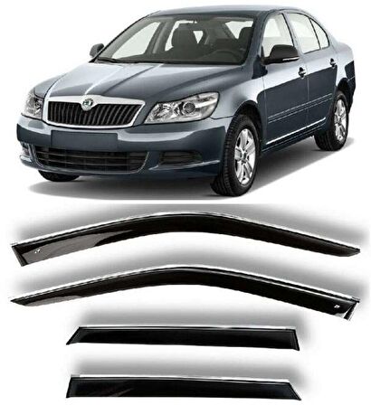 Skoda Octavia 2004 2012 Kromlu Cam Rüzgarlığı