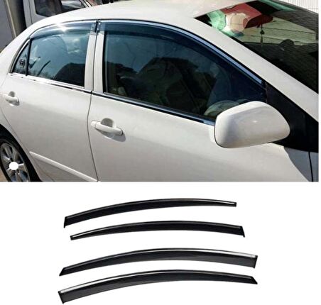 Toyota Corolla 2007 2012 Kromlu Cam Rüzgarlığı