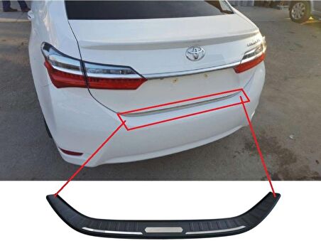 Toyota Corolla 2014 2018 Arka Tampon Eşik Koruma