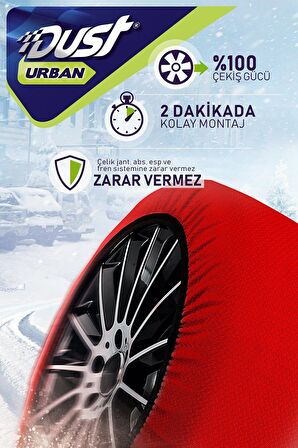 Kar Çorabı 205 65 Lastik R16 Jant Ölçülerine Uyumlu Yüksek Kaliteli Zincir Muadili Ürün Dust