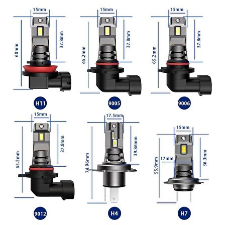 Led far ampulü 80W 11000LM H11 12-30V / LAAM932