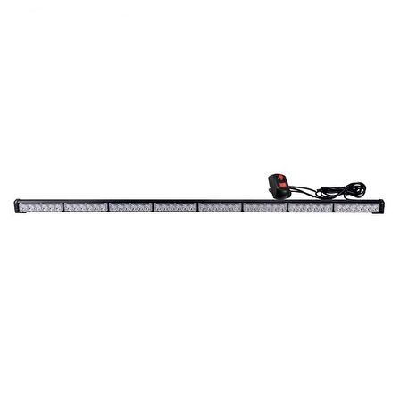 Çakar lamba 3W 48 power ledli 117cm  sarı beyaz 17 fonksiyonlu 12-24V  /  LAPA517-1