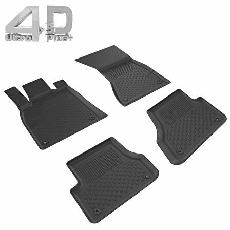 Sahler Peugeot 308 II 2022+ Siyah Renk 4.5D Araca Özel Paspas Seti 5 Parça