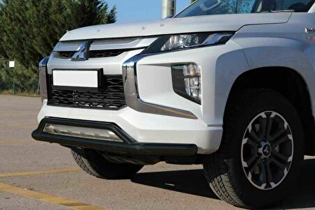Isuzu Dmax Off Road Ön Tampon Koruma Demiri Siyah Çiftli Bıyık 2006+ PST18