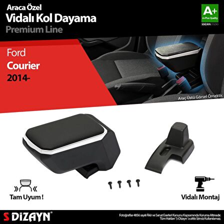 Ford Courier Kol Dayama Kolçak ABS Vidalı Gri 2014 Üzeri A+Kalite