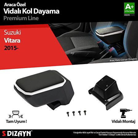 Suzuki Vitara ABS Vidalı Kol Dayama Kolçak Gri 2015 Üzeri A+Kalite