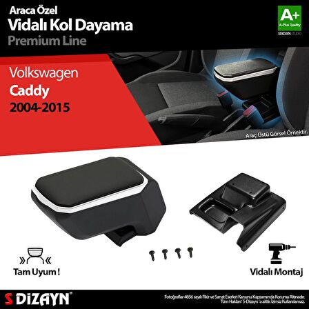 Volkswagen Caddy 3 ABS Vidalı Kol Dayama Kolçak Gri 2004-2015 A+Kalite