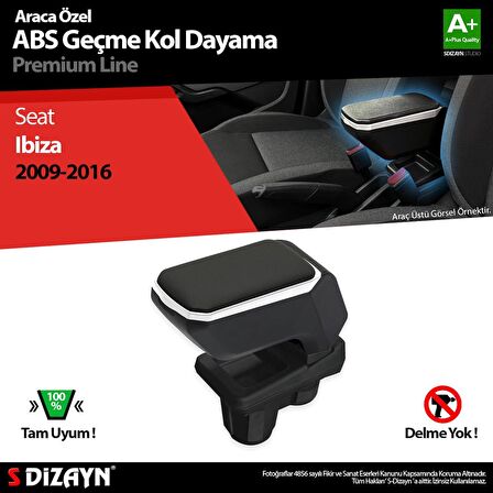 Seat Ibiza Kol Dayama Kolçak Geçmeli ABS Gri 2009-2016 A+Kalite