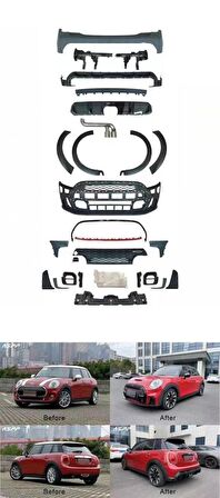 COOPER F55 İÇİN (4 KAPI) JCW BODY KIT - MAKYAJLI GÖRÜNÜM FULL SET