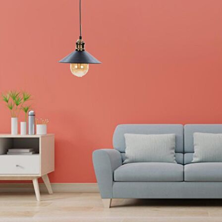 Gönen Tekli Siyah Modern Retro Sarkıt Mutfak Retro Salon Avize 