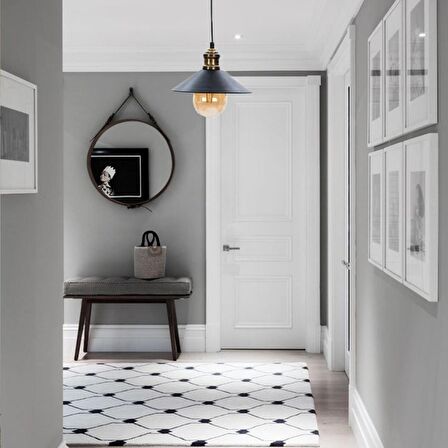 Gönen Tekli Siyah Modern Retro Sarkıt Mutfak Retro Salon Avize 