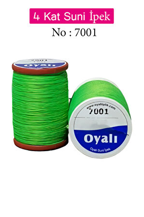 Oyalı 4 Kat Suni İpek İplik İğne Oyası Boncuk İpi Tığ Oyası No:7001