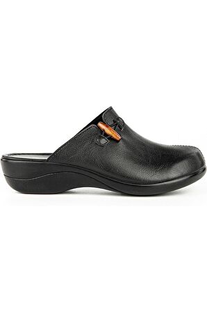 Bickle Anatomik Kapalı Kadın Terlik Siyah