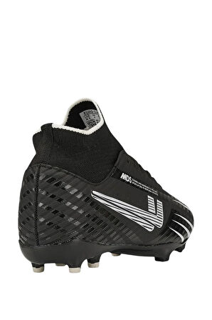 Boğazlı Krampon Çim ve Halı Saha Futbol Ayakkabısı SİYAH - BEYAZ