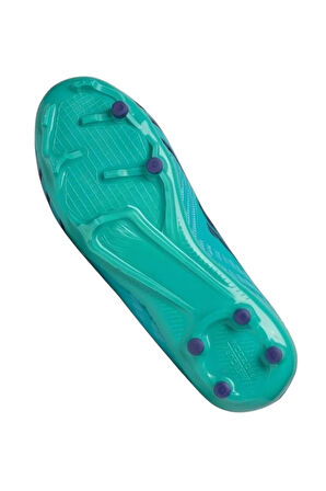 Boğazlı Krampon Çim ve Halı Saha Futbol Ayakkabısı TURKUAZ - MOR