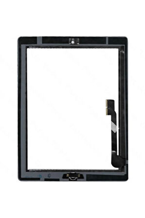 Uyumlu Ipad 4 A1460 Butonlu Dokunmatik Beyaz