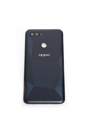 Oppo A12 Kasa Arka Pil Batarya Kapağı Siyah