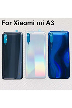 Xiaomi Mi A3 Arka Kapak Pil Kapağı Mavi