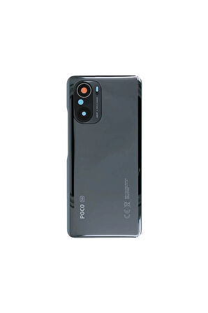 Xiaomi Poco F3  Uyumlu Arka Kapak Pil Kapağı Siyah