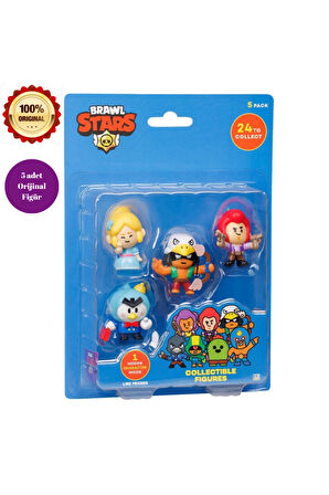 Brawl Stars 5'li Figür Set Brawl Stars Oyuncak Set Orijinal Brawl Stars