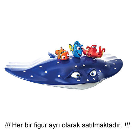 Orjinal Disney Kayıp Balık Dory Bay Ray ile Sür, Gezdir ve Sakla 3 ü 1 Arada Mr Ray Swigglefish