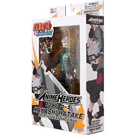 Naruto Anime Hatake Kakashi 4 Büyük Ninja Savaşı Figürü 16 cm