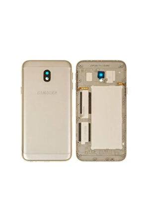 Samsung Galaxy J330 Uyumlu Arka Kasa Full Pil Kapağı Gold J3 Pro 2017