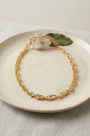CM Kalın Burgu Model Gold Renk 50 cm Kadın Kolye