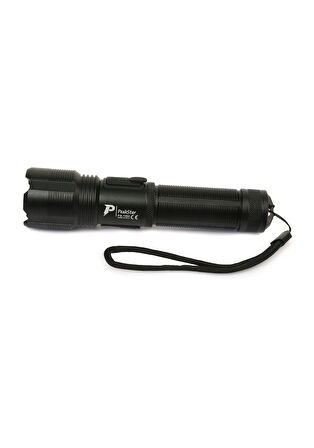PeakStar Ps-1600 Süper Parlak Led Zoomlu 5 Mod Su Geçirmez Profesyonel Kamp Bekçi Avcı Feneri
