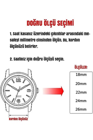 Fado&Her Saate Uyumlu Hakiki  Deri Saat  Kordonu  Kahverengi  18  mm  (499 )