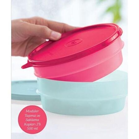 TUPPERWARE MODÜLER 2Lİ SAKLAMA KAPLARI